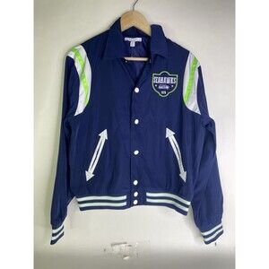 Seattle Seahawks NFL Womens Size M Snap Button Jacket Wear by Erin Andrews